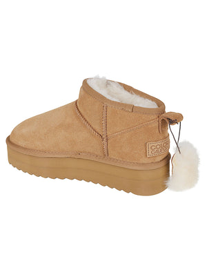 STIVALETTO DONNA CON PELO - COLORS OF CALIFORNIA<BR/> HC.SHEARPLA2 TAN  COLORS OF CALIFORNIA 