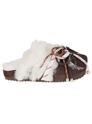 SCARPA SABOT DONNA CON PELO - COLORS OF CALIFORNIA HC.SHSLOFI04 CHOC  COLORS OF CALIFORNIA 