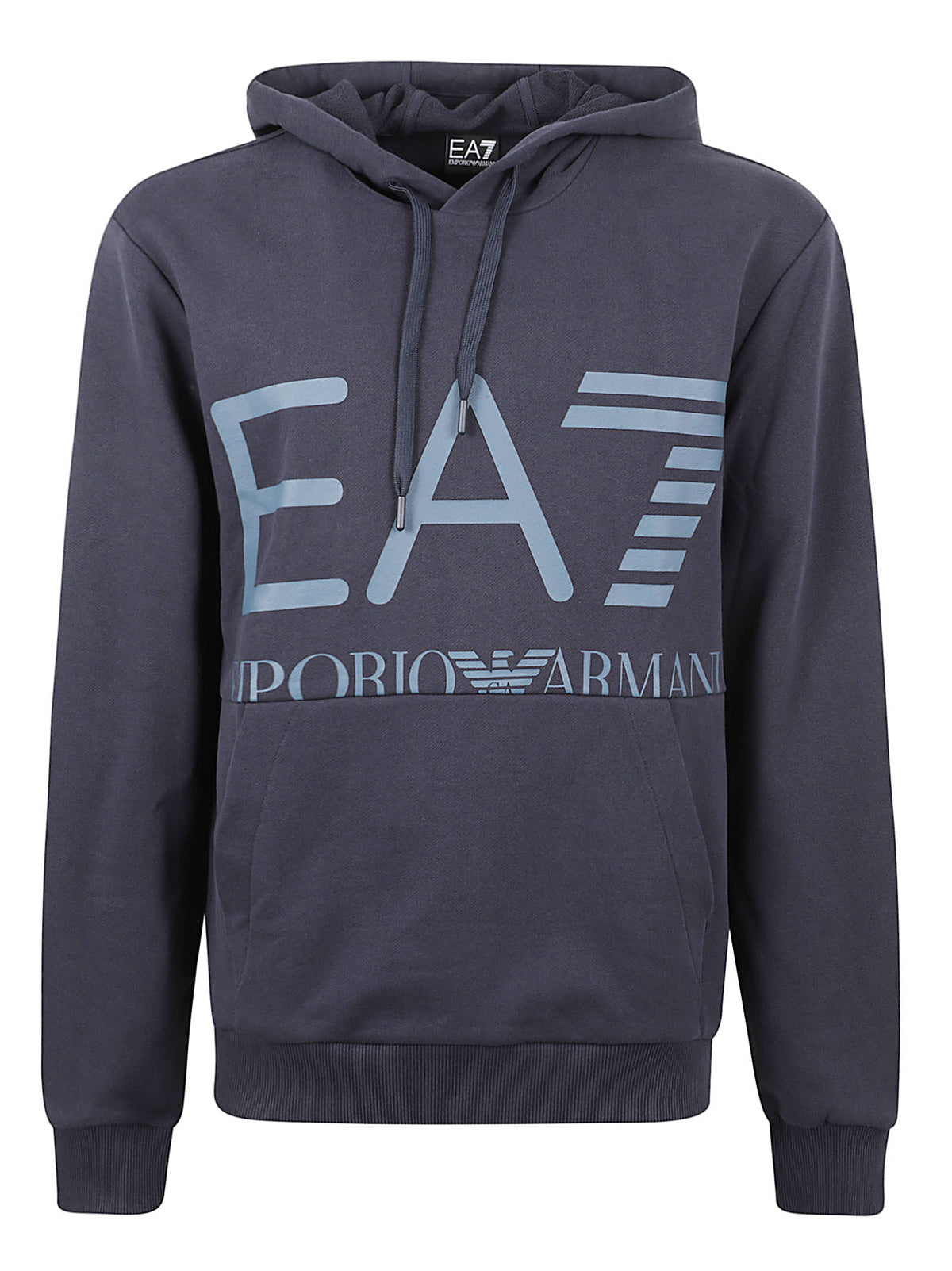FELPA CON CAPPUCCIO UOMO - EA7 7M002202 AF27189UB102 ARMANI BLUE EA7 