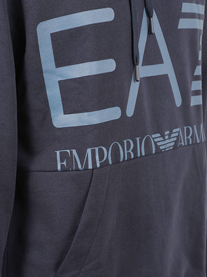 FELPA CON CAPPUCCIO UOMO - EA7 7M002202 AF27189UB102 ARMANI BLUE EA7 