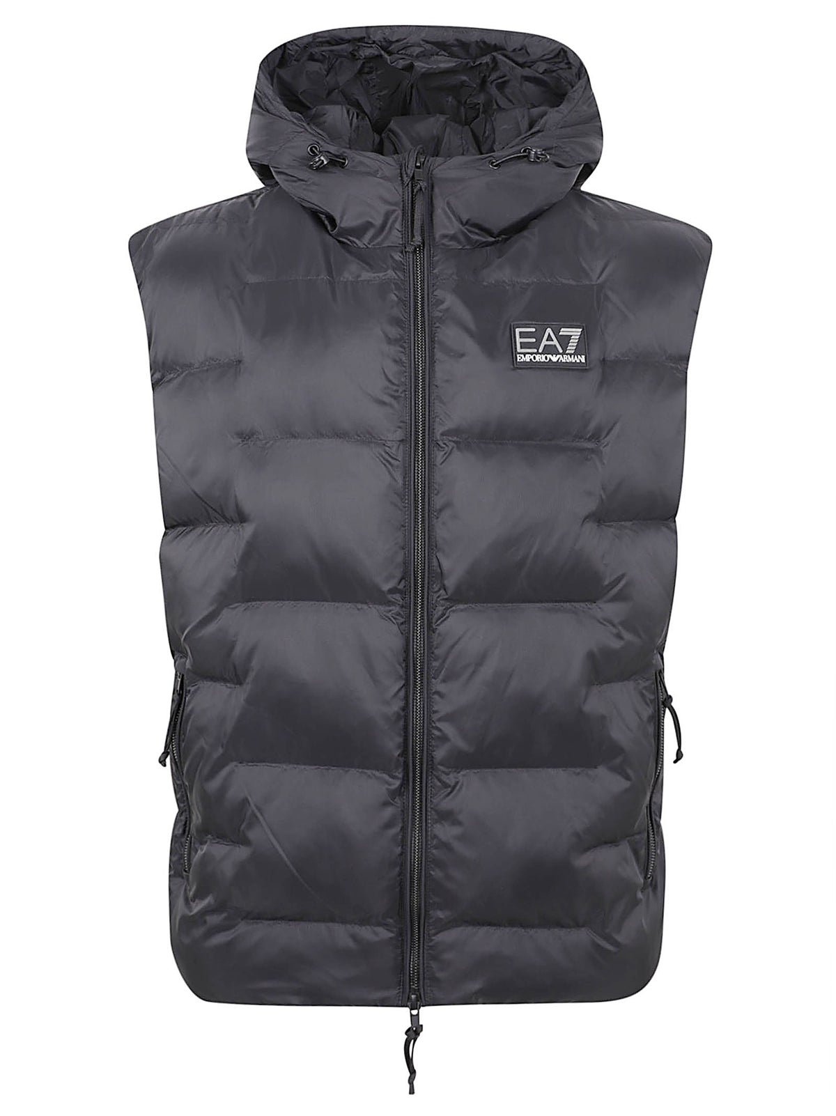 GIACCA UOMO SENZA MANICHE E CAPPUCCIO - EA7<BR/> 7M002386 AF15956UC001 Black EA7 