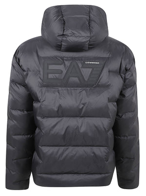 GIACCA IMBOTTITA UOMO CON CAPPUCCIO - EA7 7M002387 AF15956UC001 Black EA7 