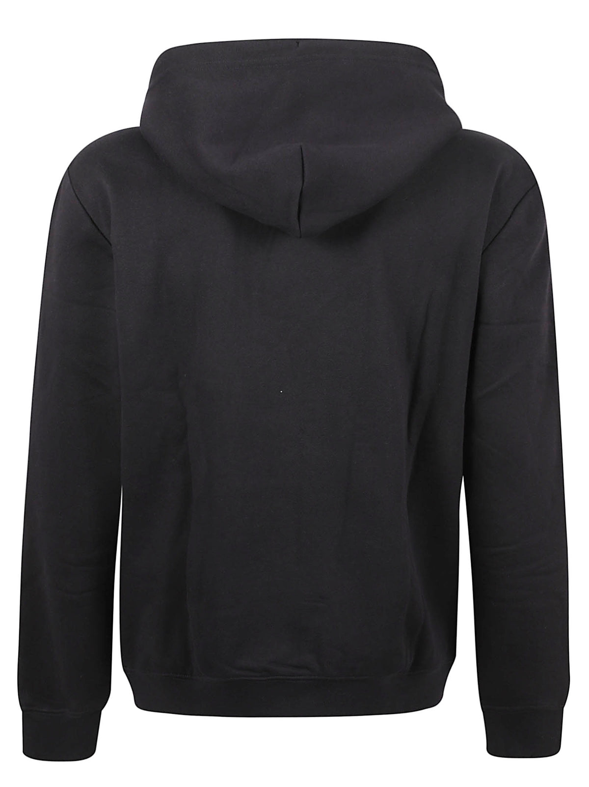 FELPA UOMO CON CAPPUCCIO - EA7<BR/> 7M002426 AF10377MC001 BLACK-WHITE EA7 