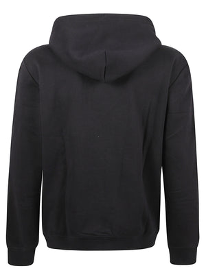 FELPA UOMO CON CAPPUCCIO - EA7<BR/> 7M002426 AF10377MC001 BLACK-WHITE EA7 