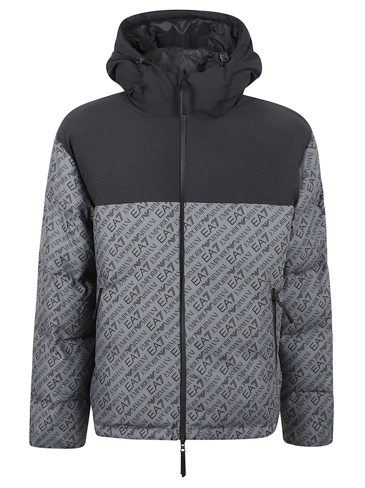GIACCA IMBOTTITA UOMO CON CAPPUCCIO - EA7 7M002566 AF26406U8085 PEWTER EA7 