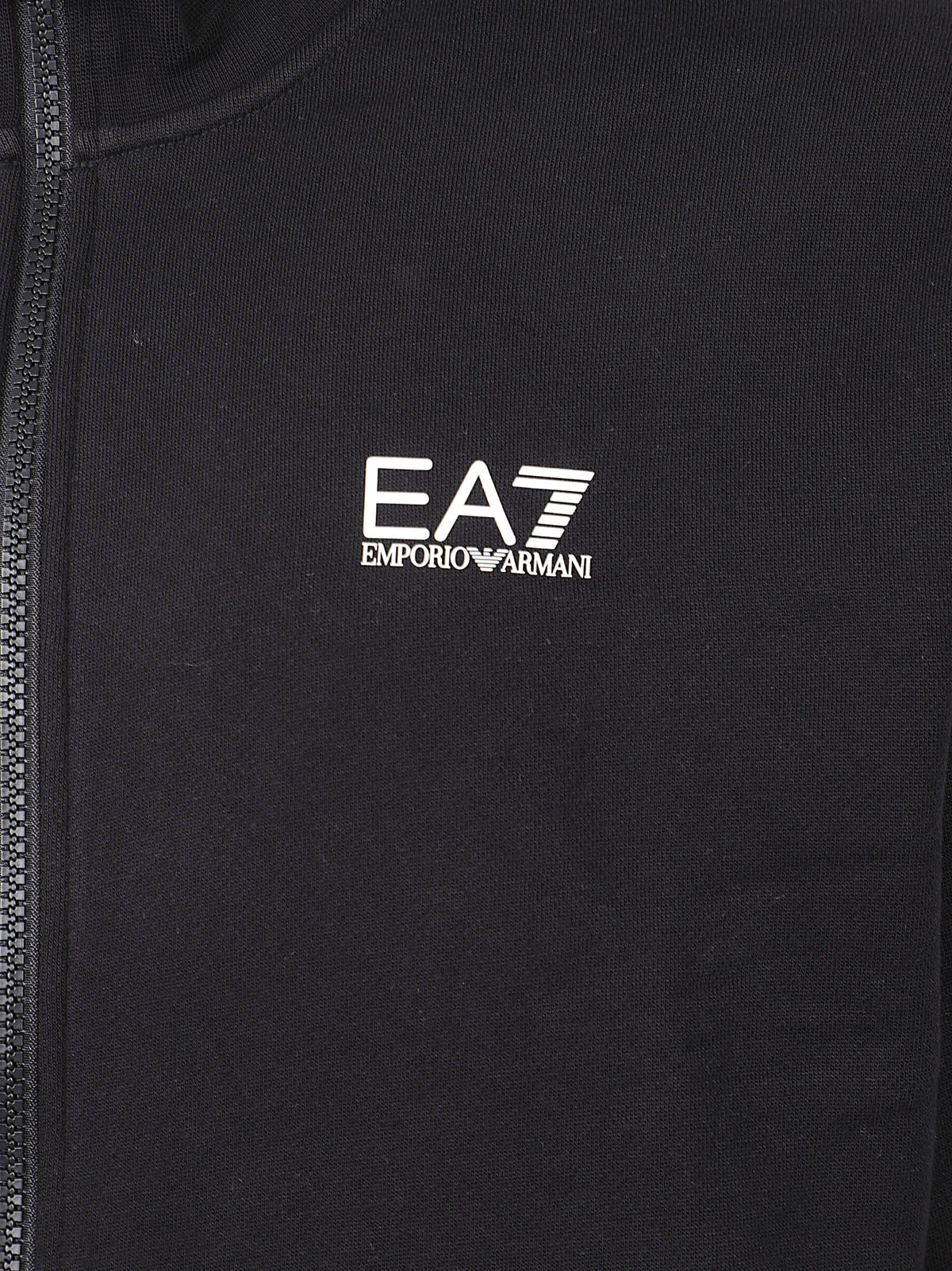 FELPA UOMO FULL ZIP - EA7 <BR/> 8NPM36 PJVTZ1200 Black EA7 