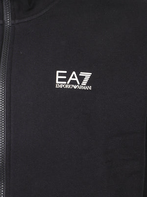 FELPA UOMO FULL ZIP - EA7 <BR/> 8NPM36 PJVTZ1200 Black EA7 