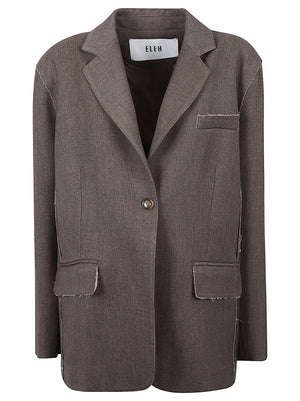 GIACCA BLAZER DONNA - ELEH EFW260004 MORO  ELEH 