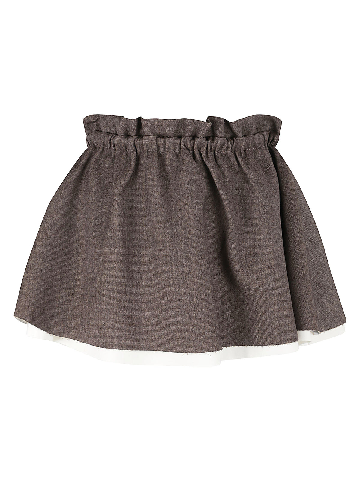 MINI GONNA DONNA A BALZE - ELEH EFW260006 MORO  ELEH 