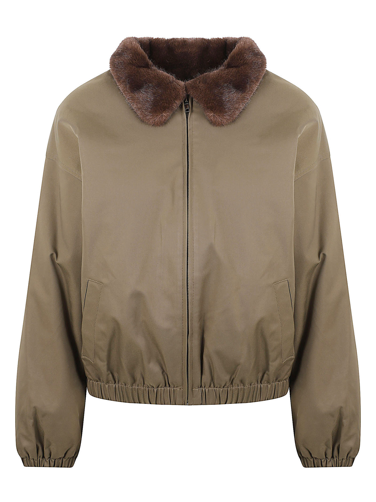 GIACCA BOMBER DONNA ECO FUR - ELEH<BR/> EFW260010 MILITARE  ELEH 