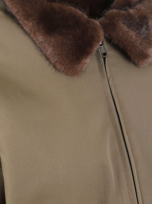 GIACCA BOMBER DONNA ECO FUR - ELEH<BR/> EFW260010 MILITARE  ELEH 