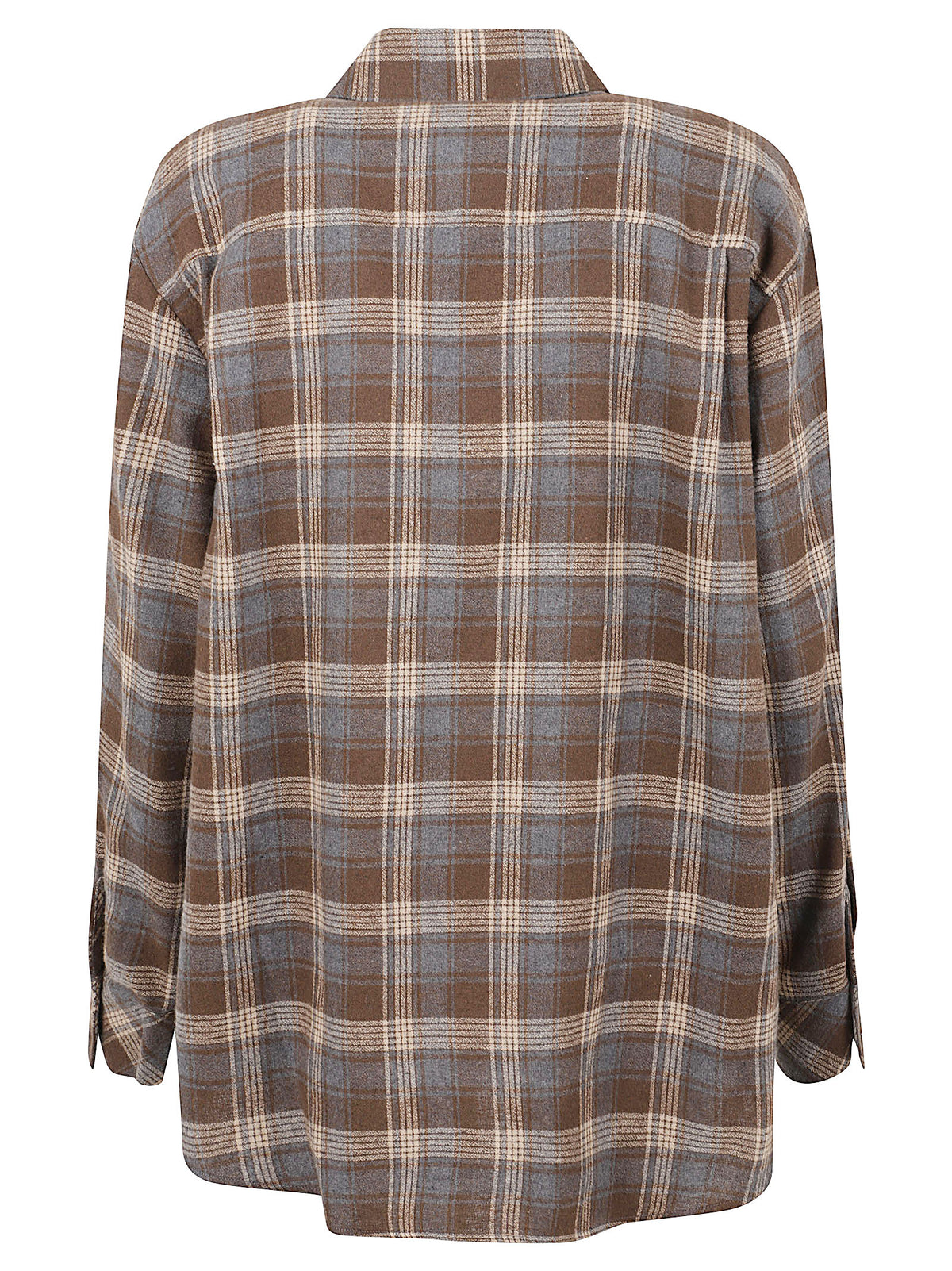 CAMICIA DONNA TARTAN - ELEH<BR/> EFW260083 MARRONE  ELEH 