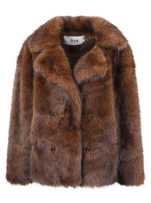 GIACCA DONNA ECOPELLICCIA - ELEH EFW260125 MARRONE  ELEH 