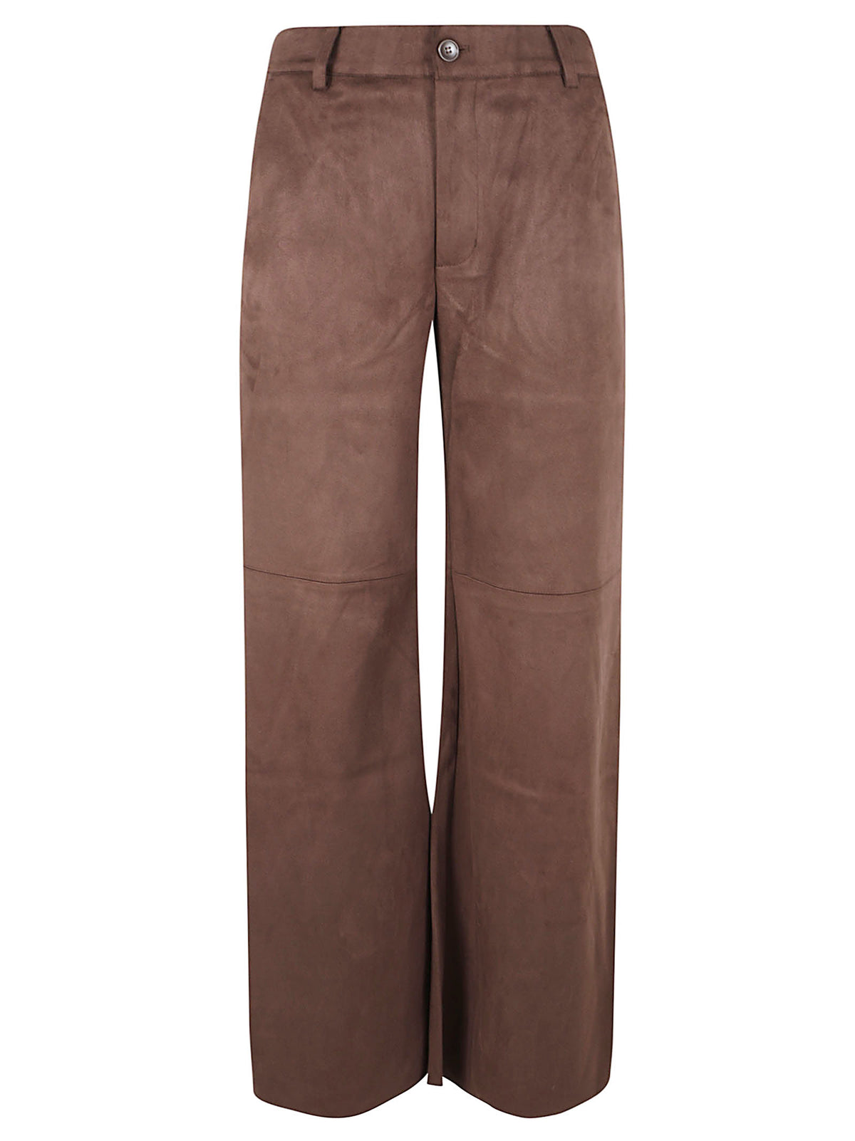 PANTALONE DONNA EFFETTO CAMOSCIO - ELEH <BR/> EFW260135 MORO  ELEH 