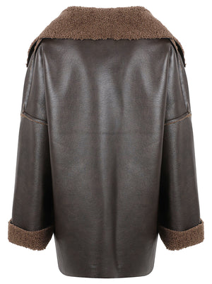 GIACCA DONNA ECOPELLE - ELEH EFW260149 MORO  ELEH 