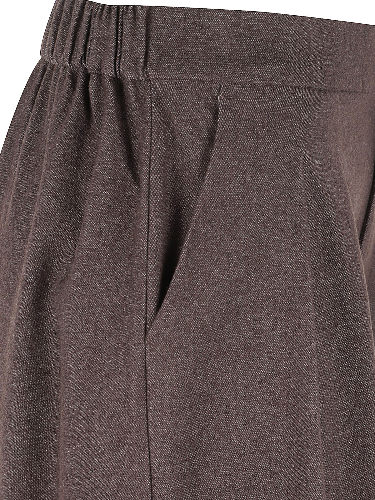 PANTALONE DONNA GAMBA LARGA - ELEH EFW260229 MORO  ELEH 