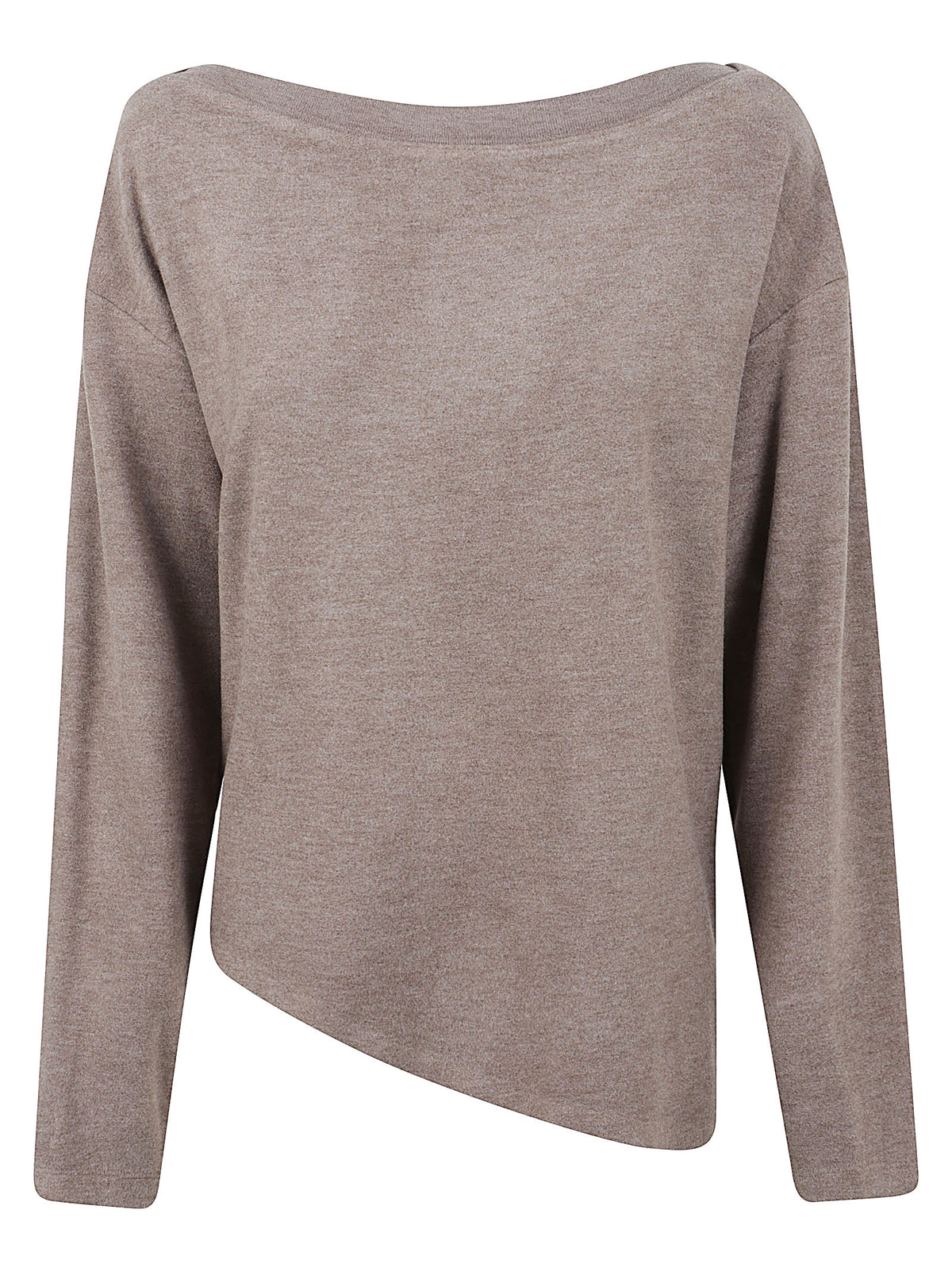 MAGLIA SCOLLO A BARCA DONNA - ELEH EFW260239 FANGO  ELEH 