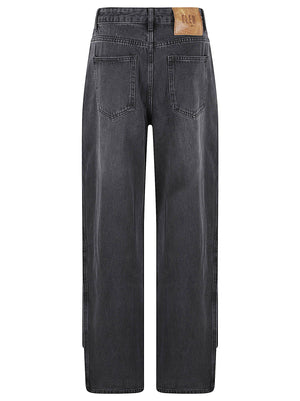 JEANS DONNA WIDE LEG - ELEH <BR/> EFWJ260004 NERO  ELEH 