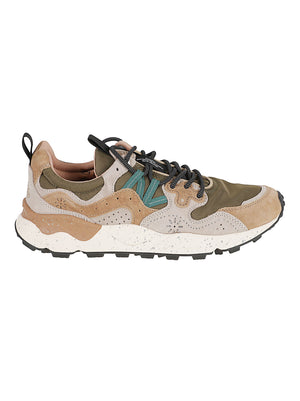 SNEAKERS UOMO YAMANO 3 - FLOWER MOUNTAIN 2017816 CREAM-BROWN-TAUPE  FLOWER MOUNTAIN 