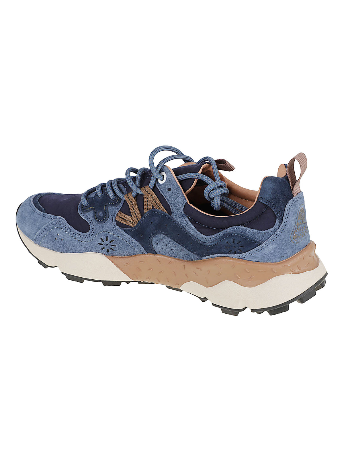 SNEAKERS UOMO YAMANO 3 - FLOWER MOUNTAIN 2017816 NAVY-BLUE-BROWN  FLOWER MOUNTAIN 