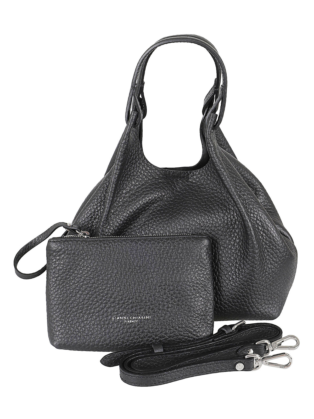 BORSA DONNA DUA - GIANNI CHIARINI<BR/> BS 9719 RNGDBL 001 NERO Nero GIANNI CHIARINI 