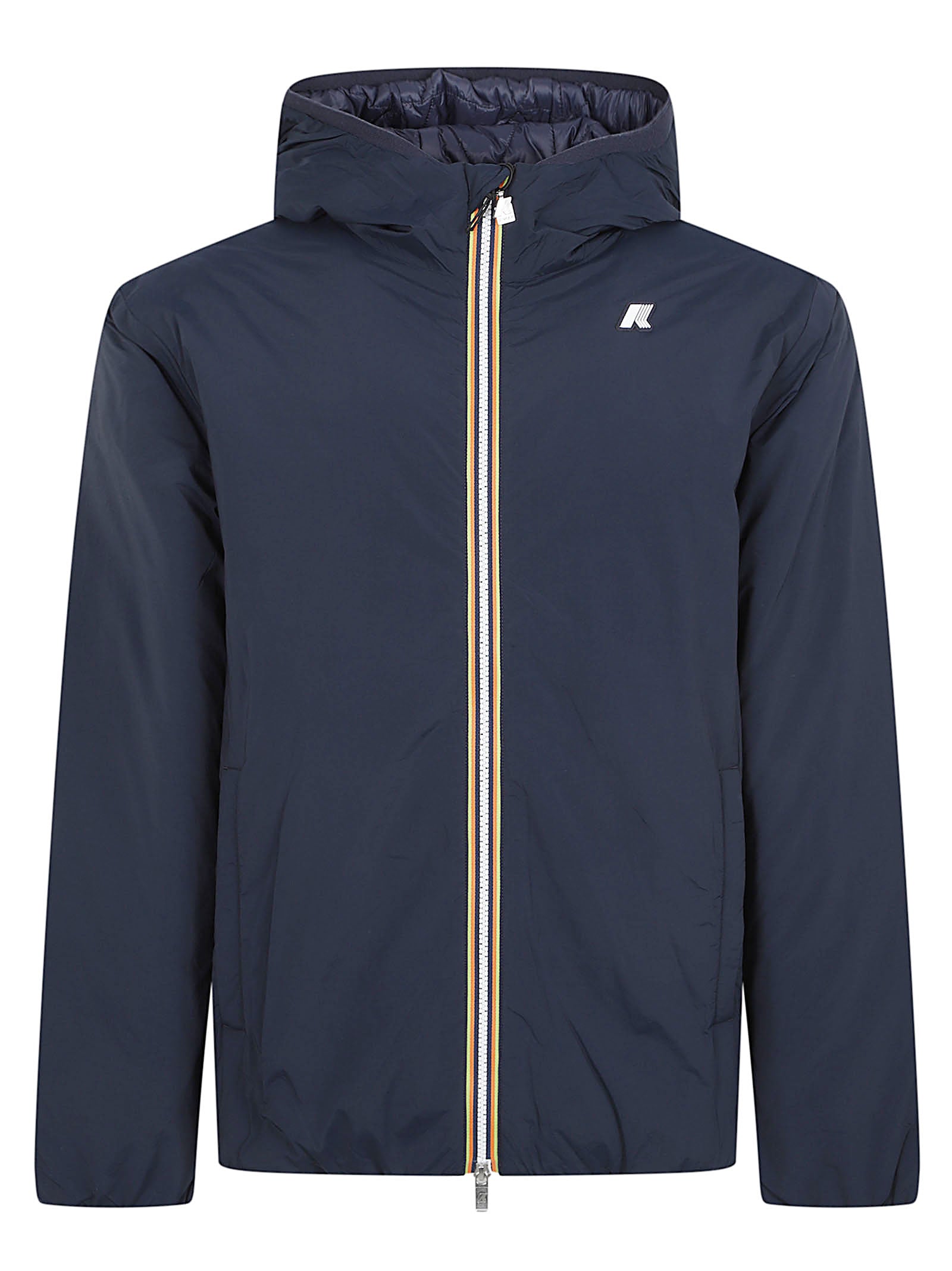 GIACCA UOMO IMBOTTITA CORTA<BR/> K2136DW K89 BLUE DEPTH  KWAY 