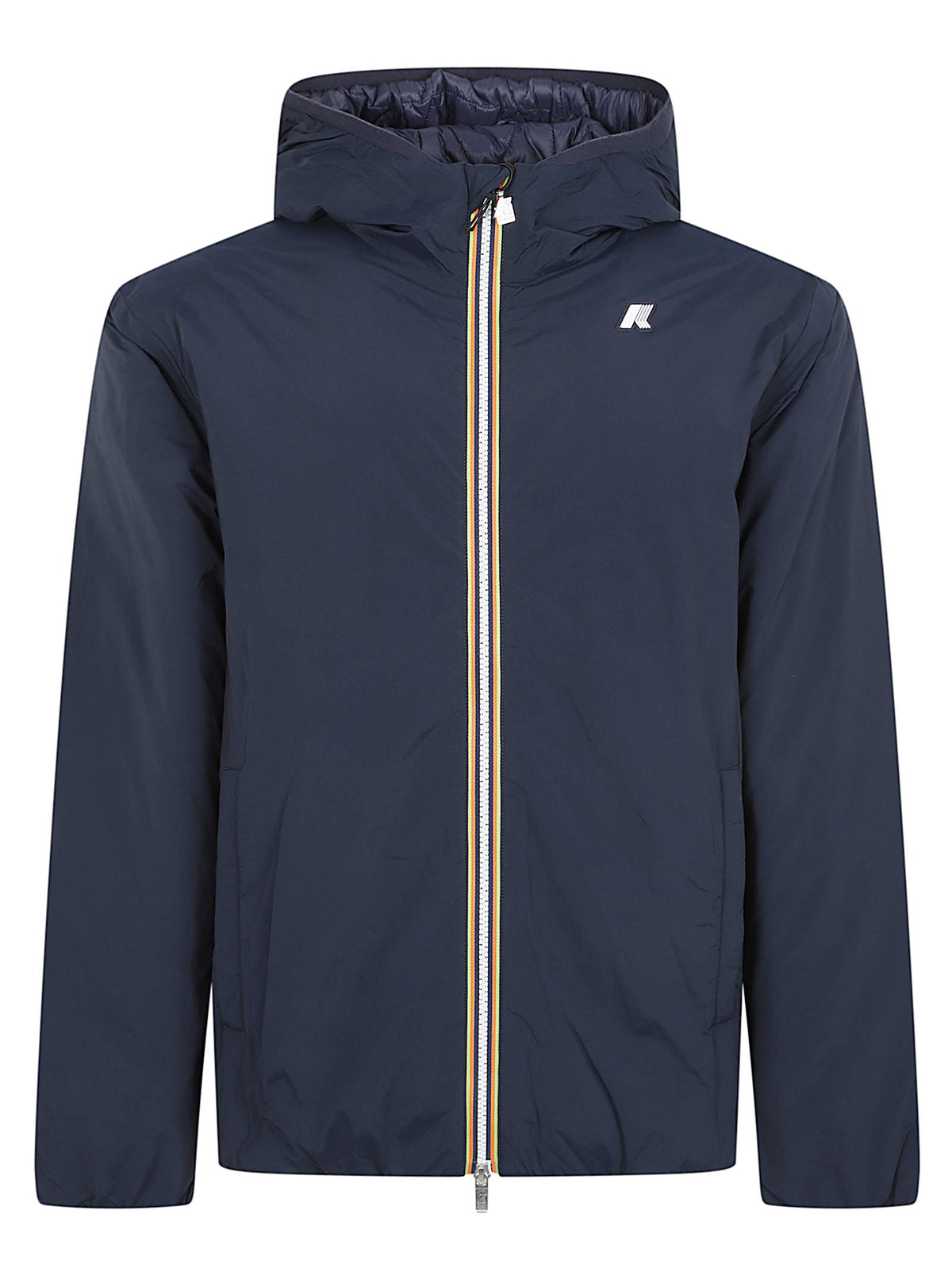 GIACCA UOMO IMBOTTITA CORTA JACK PLAIN WARM - KWAY<BR/> K2136DW K89 BLUE DEPTH  KWAY 