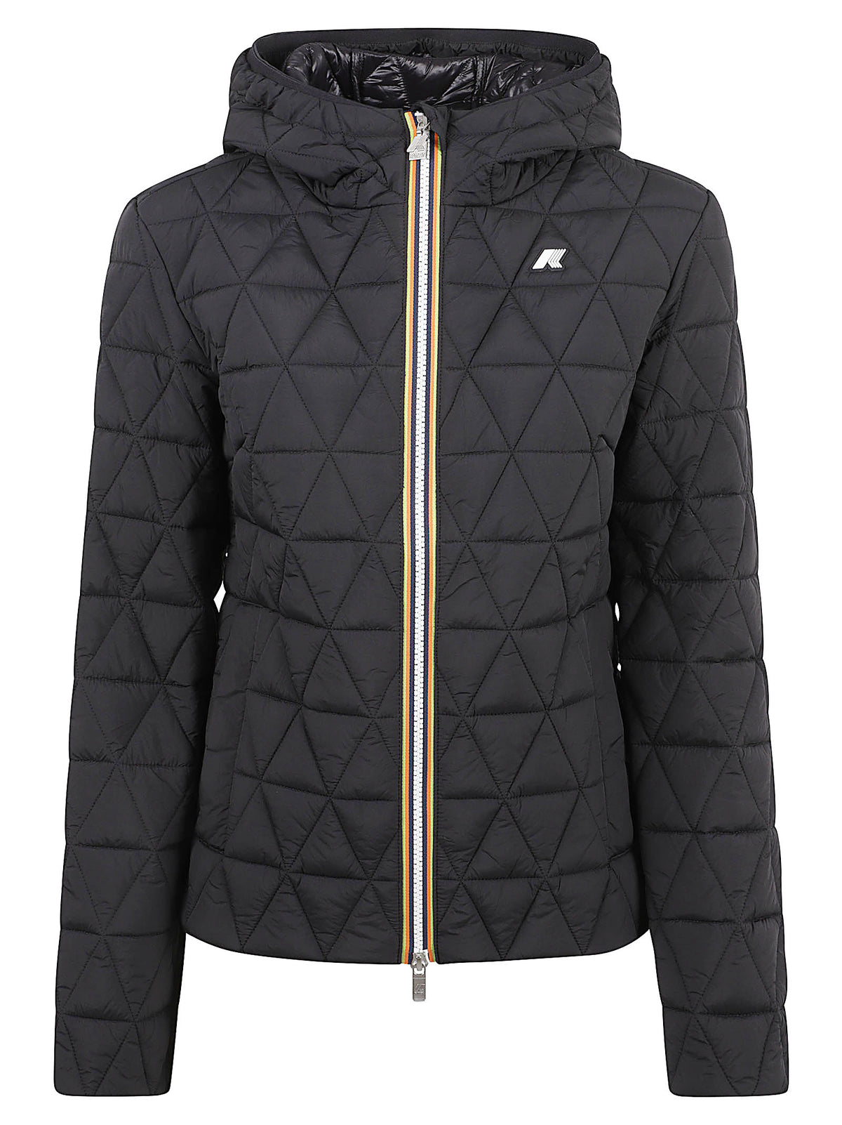 GIACCA DONNA LIL DIAMOND QUILTED WARM - KWAY K2136EW USY BLACK PURE  KWAY 