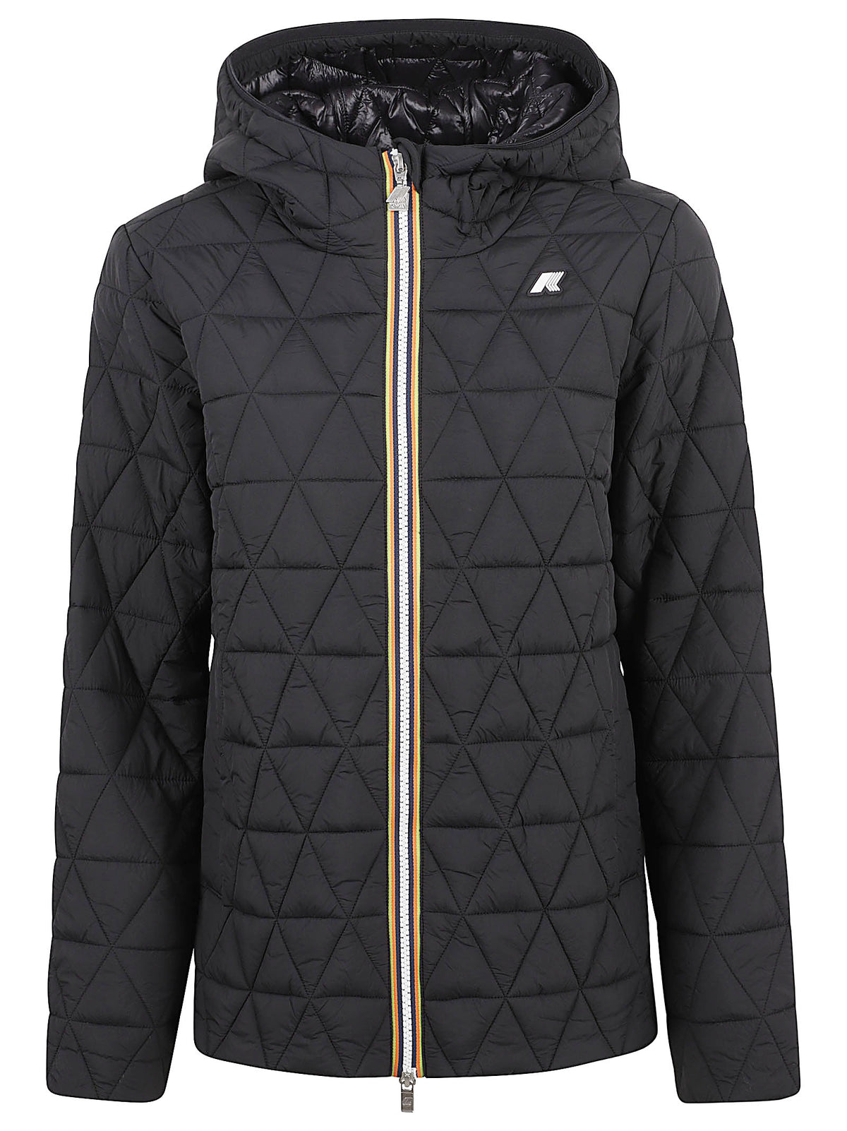GIACCA DONNA MADLAINE DIAMOND QUILTED WARM - KWAY<BR/> K2136FW USY BLACK PURE  KWAY 