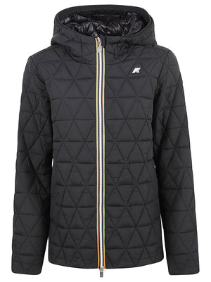 GIACCA DONNA MADLAINE DIAMOND QUILTED WARM - KWAY<BR/> K2136FW USY BLACK PURE  KWAY 