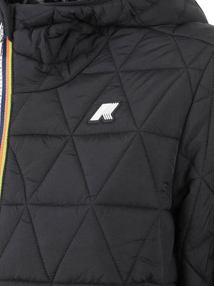 GIACCA DONNA MADLAINE DIAMOND QUILTED WARM - KWAY<BR/> K2136FW USY BLACK PURE  KWAY 