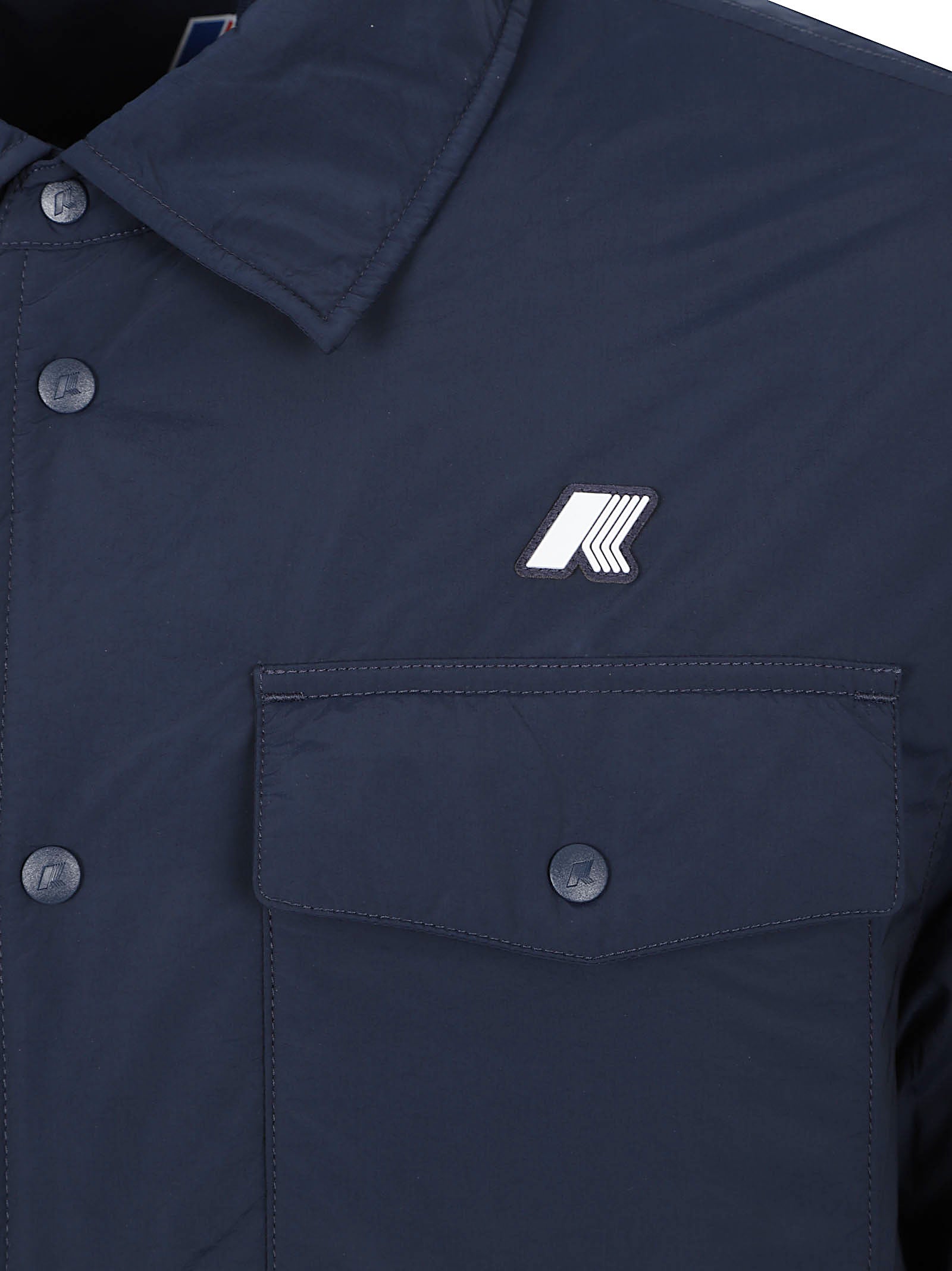 GIACCA CAMICIA UOMO IMBOTTITA<BR/> K2136JW K89 BLUE DEPTH  KWAY 
