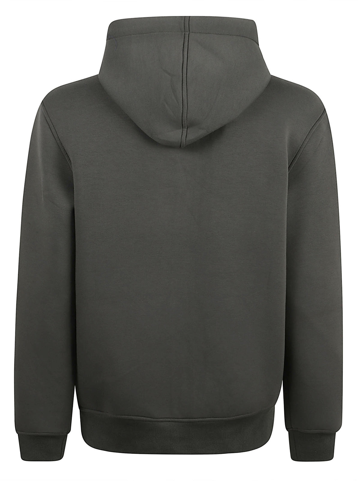 FELPA UOMO CON CAPPUCCIO RAINER SPACER - KWAY K2141DW WMR GREEN BLACKISH  KWAY 