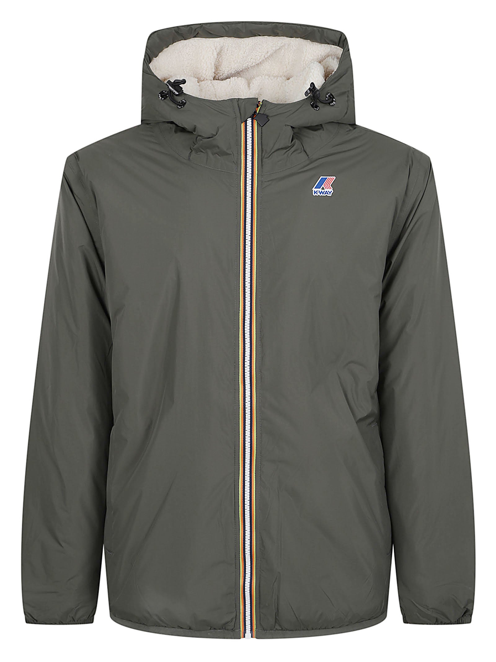 GIACCA UOMO IMBOTTITA<BR/> K21515W WMR GREEN BLACKISH  KWAY 