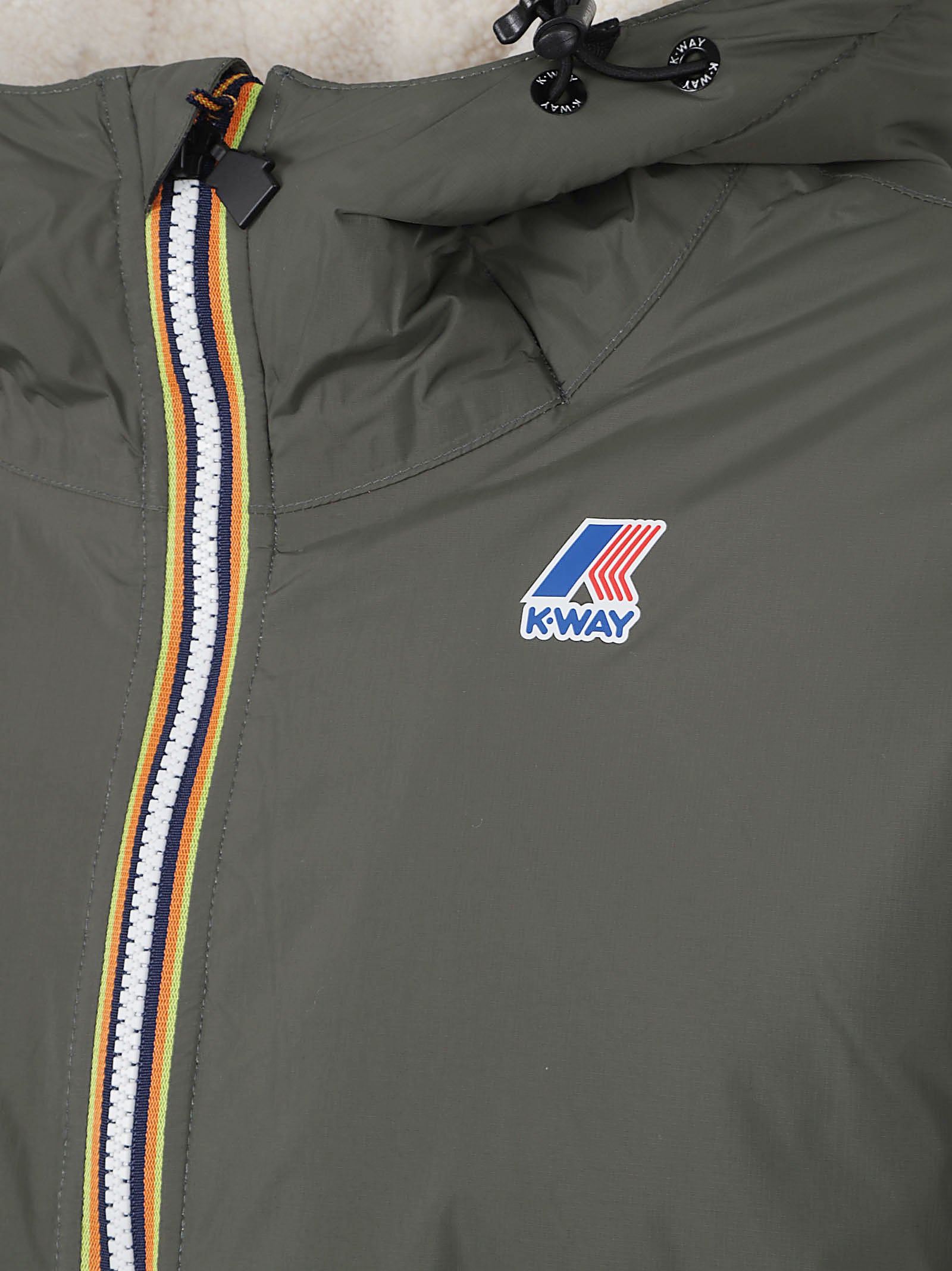 GIACCA UOMO IMBOTTITA<BR/> K21515W WMR GREEN BLACKISH  KWAY 