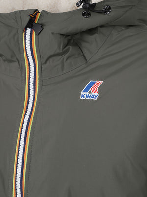 GIACCA UOMO IMBOTTITA<BR/> K21515W WMR GREEN BLACKISH  KWAY 