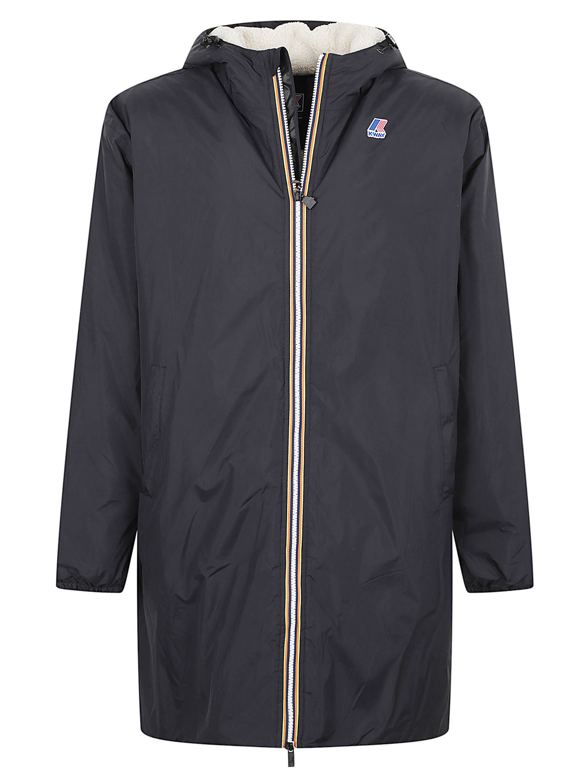 GIACCA UOMO IMBOTTITA LE VRAI 4.0 EIFFEL EAST ORSETTO - KWAY K21516W USY BLACK PURE  KWAY 