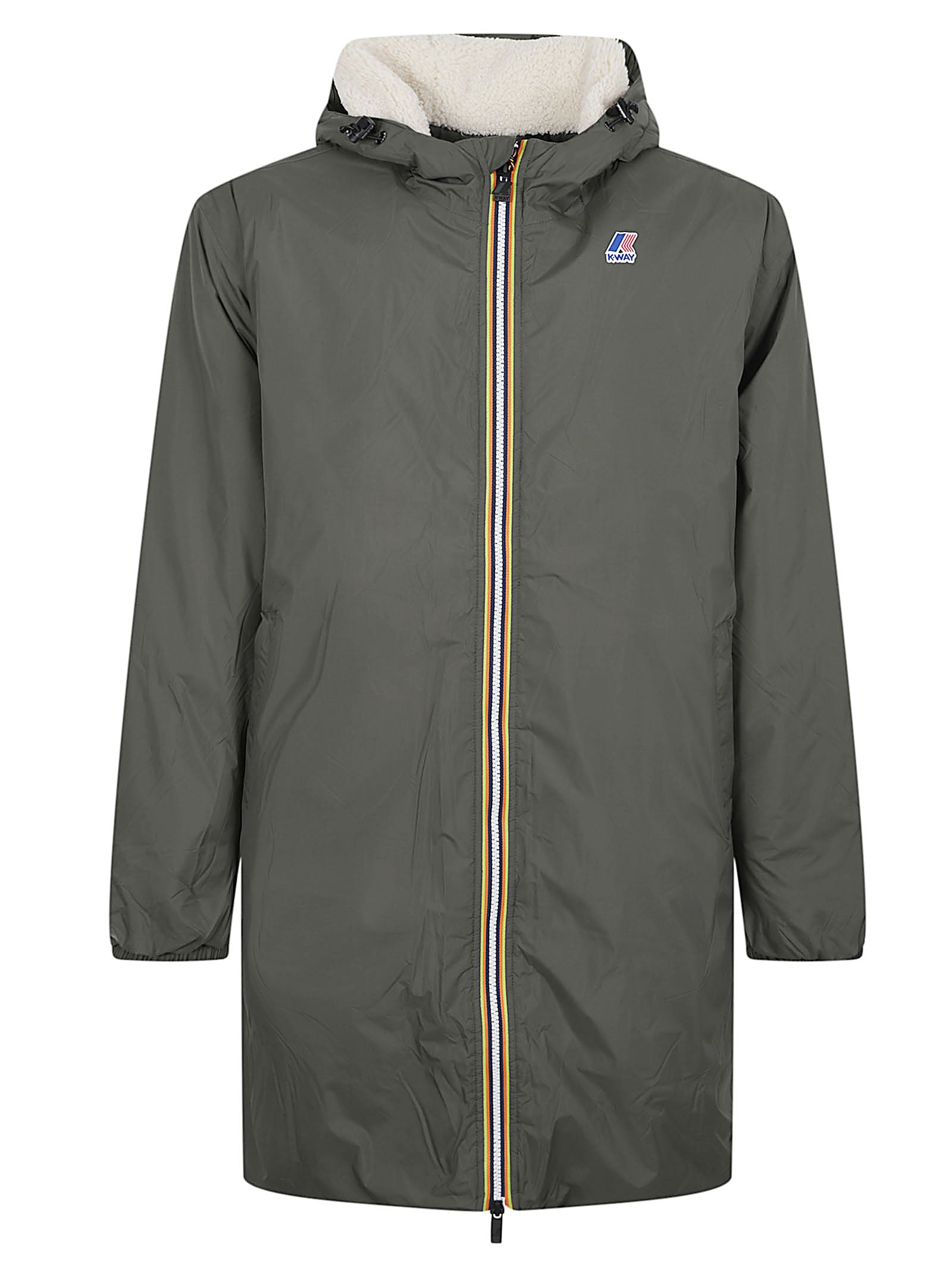GIACCA UOMO IMBOTTITA K21516W WMR GREEN BLACKISH  KWAY 
