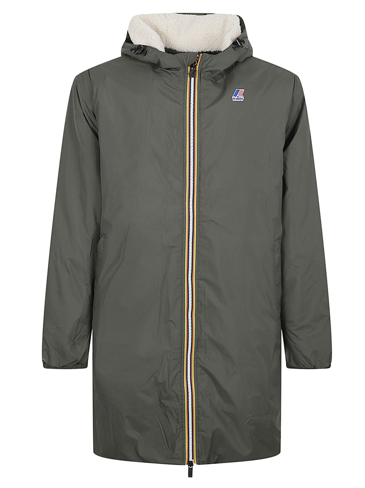 GIACCA UOMO IMBOTTITA LE VRAI 4.0 EIFFEL EAST ORSETTO - KWAY K21516W WMR GREEN BLACKISH  KWAY 