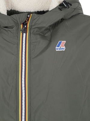 GIACCA UOMO IMBOTTITA K21516W WMR GREEN BLACKISH  KWAY 