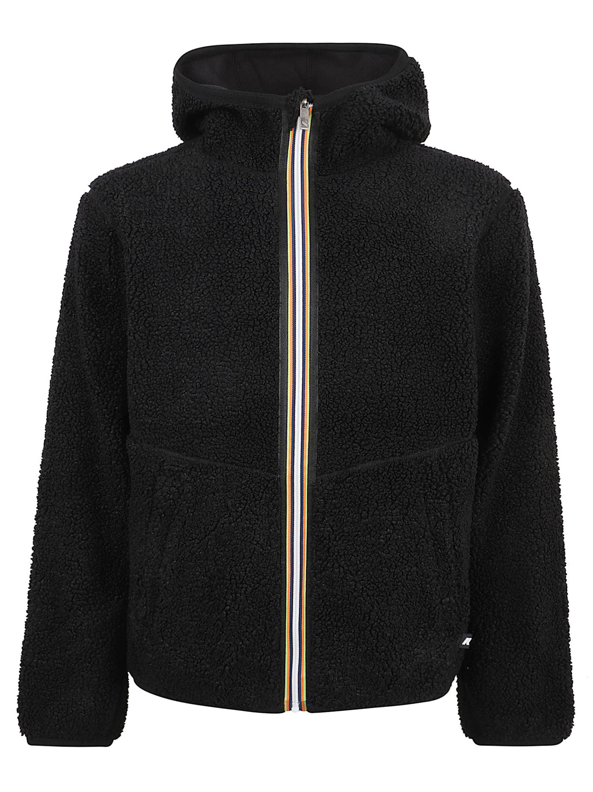 GIACCA UOMO REVERSIBILE JACK SHERPA POLAR DOUBLE - KWAY K3132NW AVA BLACK P-BLACK P  KWAY 