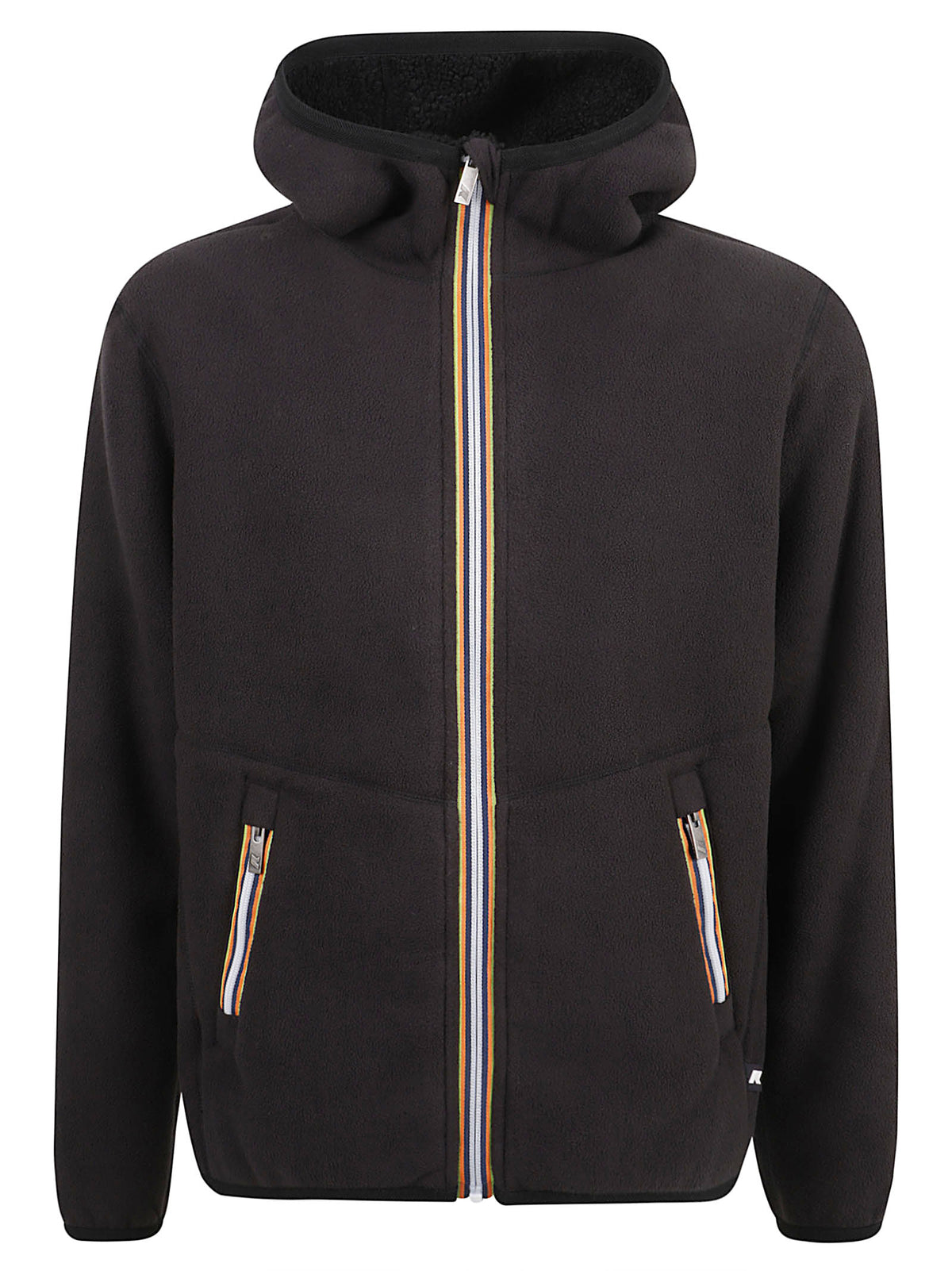 GIACCA UOMO REVERSIBILE JACK SHERPA POLAR DOUBLE - KWAY K3132NW AVA BLACK P-BLACK P  KWAY 