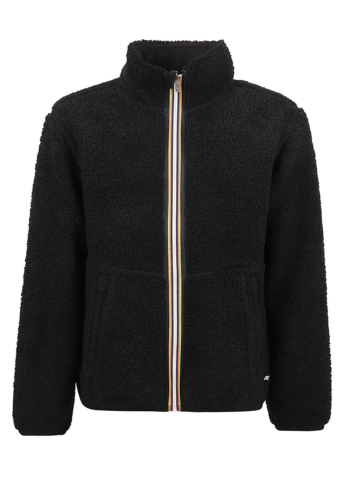 FELPA UOMO REVERSIBILE PASCAL SHERPA POLAR DOUBLE - KWAY K3132PW AVA BLACK P-BLACK P  KWAY 