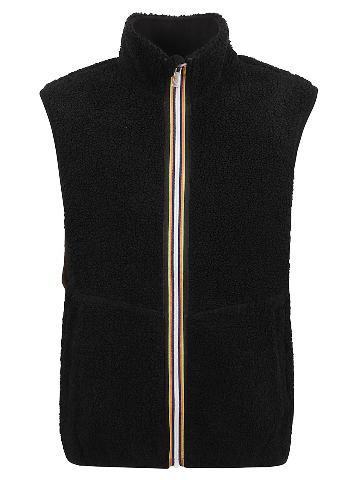 GIACCA SMANICATA UOMO REVERSIBILE YANNICK SHERPA POLAR DOUBLE - KWAY K3132QW AVA BLACK P-BLACK P  KWAY 