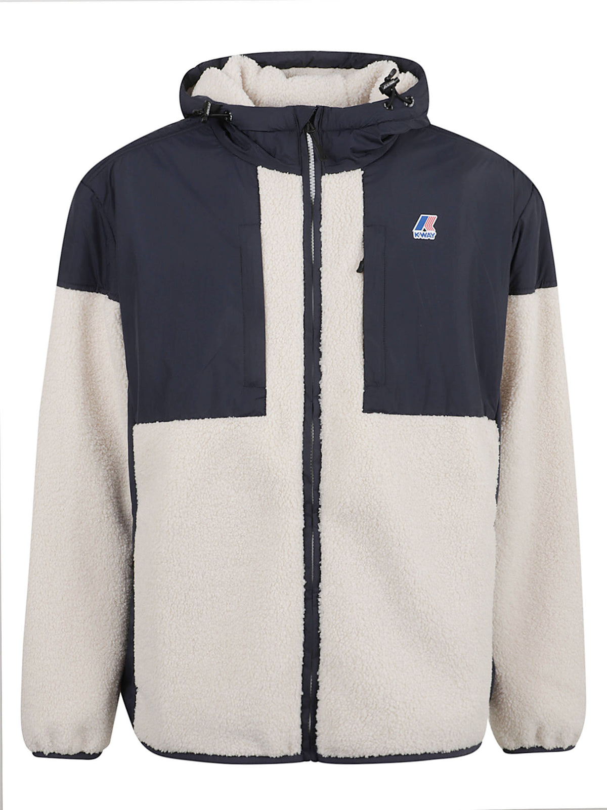GIACCA UOMO SAMSON 4.0 ORSETTO - KWAY K5122SW A04 BLUE DEPTH-ECRU  KWAY 