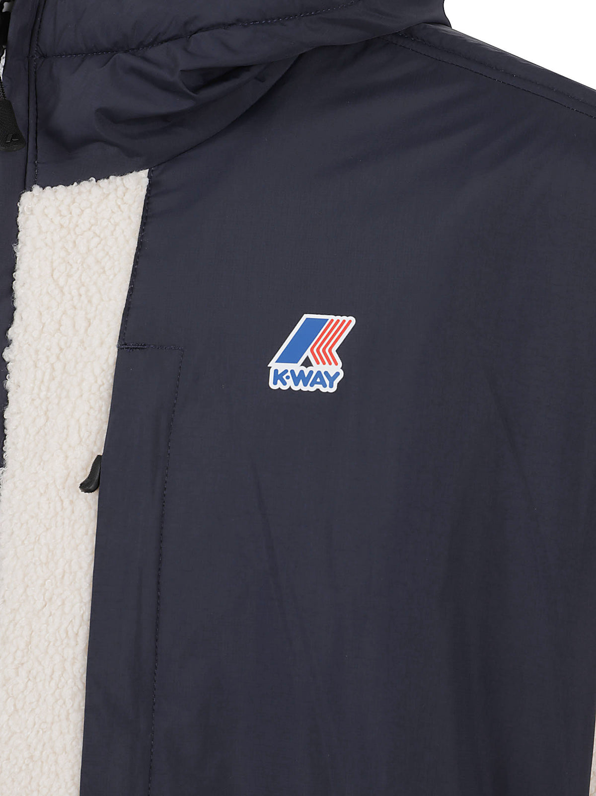 GIACCA UOMO SAMSON 4.0 ORSETTO - KWAY K5122SW A04 BLUE DEPTH-ECRU  KWAY 