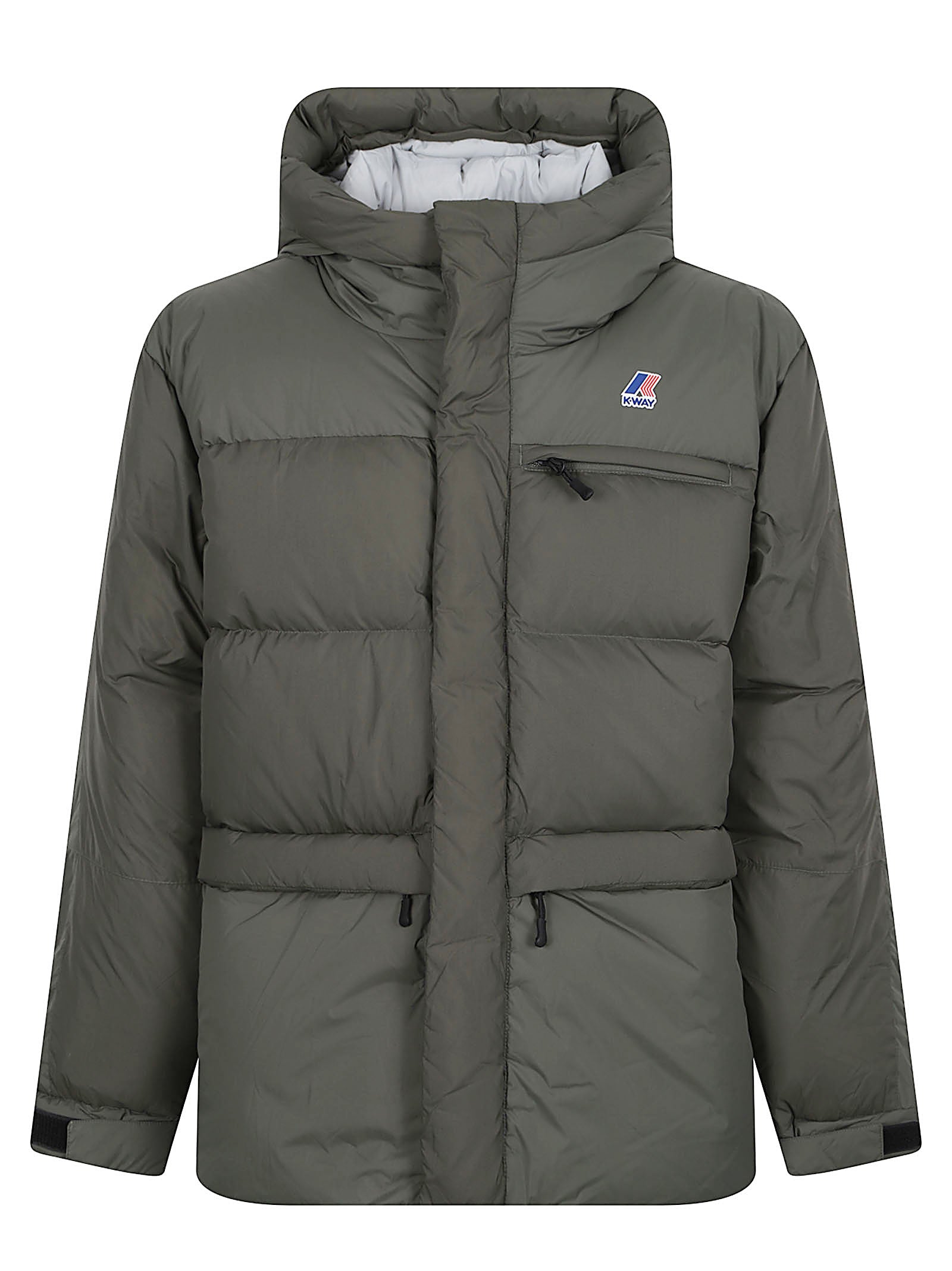GIACCA UOMO OVERSIZE IMBOTTITA K5141QW WMR GREEN BLACKISH  KWAY 