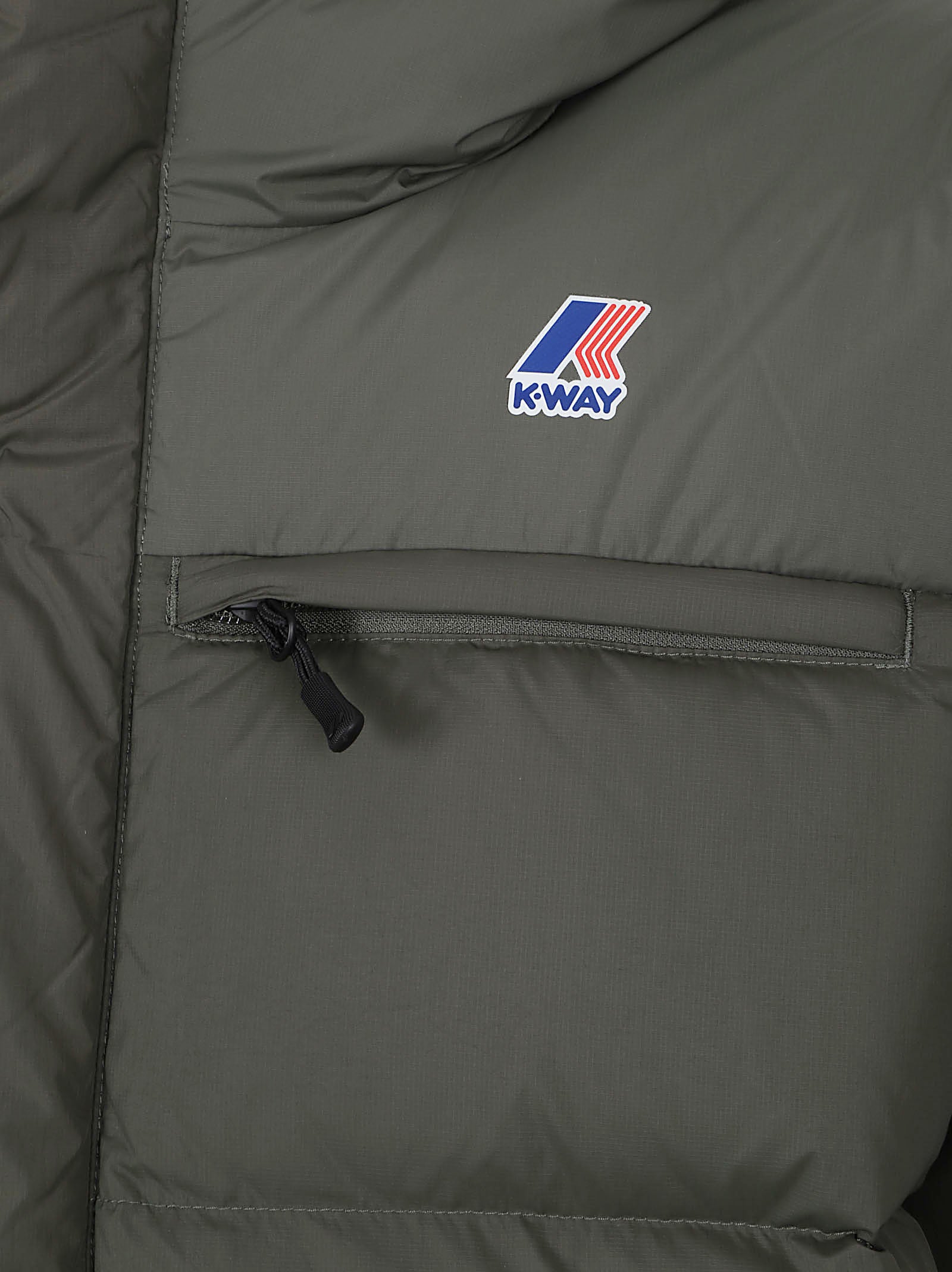GIACCA UOMO OVERSIZE IMBOTTITA K5141QW WMR GREEN BLACKISH  KWAY 