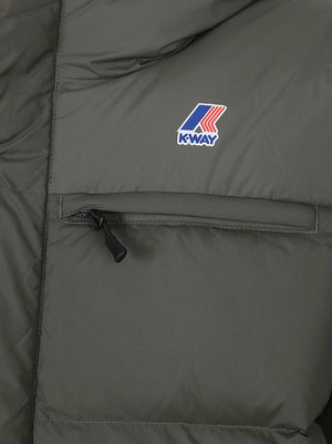 GIACCA UOMO OVERSIZE IMBOTTITA K5141QW WMR GREEN BLACKISH  KWAY 