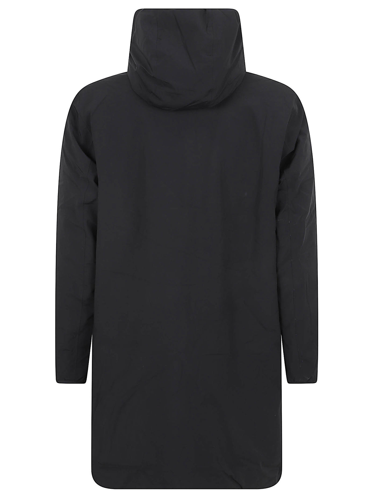 GIACCA UOMO REVERSIBILE LUNGA JACOB ST WARM DOUBLE - KWAY K6128WW DBZ BLACK PURE-GREEN  KWAY 
